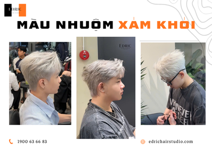 Tóc Nam Màu Xám Khói –  Cá Tính Và Hiện Đại 