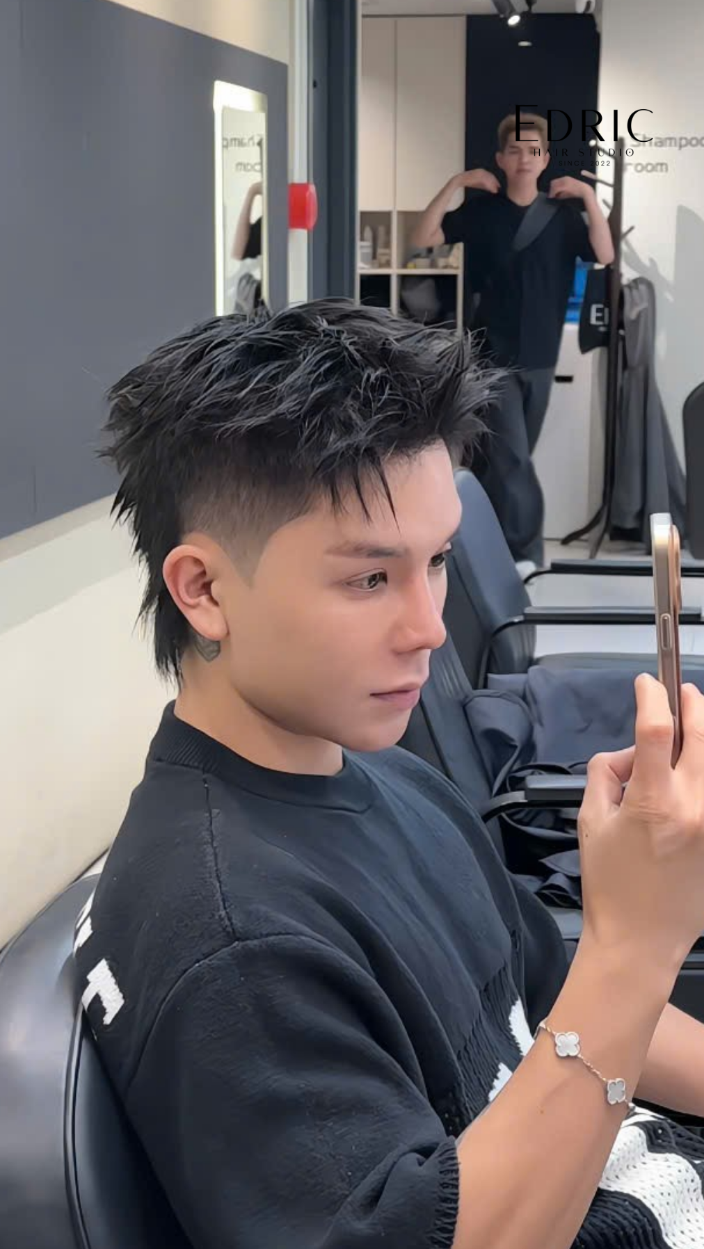 EDRIC IVY MULLET kiểu tóc nam mùa đông